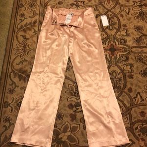 Light pink Silk Satin Pants